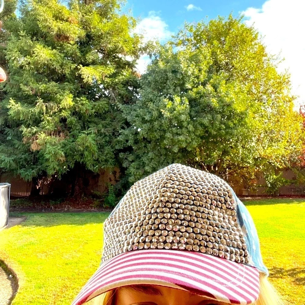 David and Young American Flag Studded Cap
